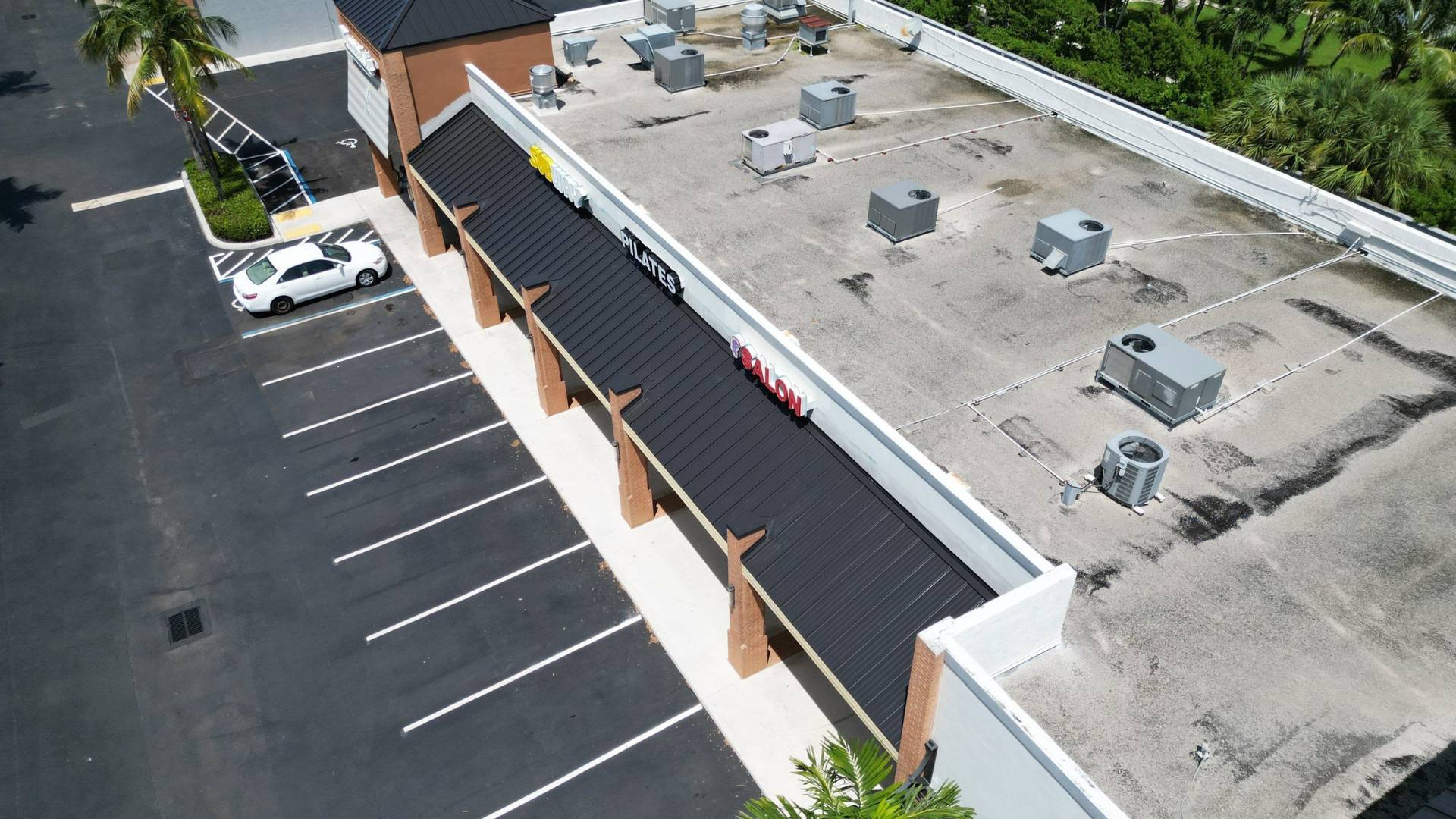 Coconut Cay Shopping Center metal roof