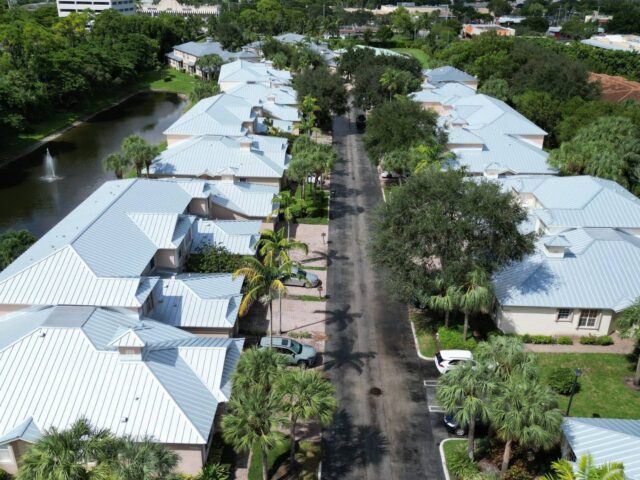 metal roofing apartment comples delray beach florida