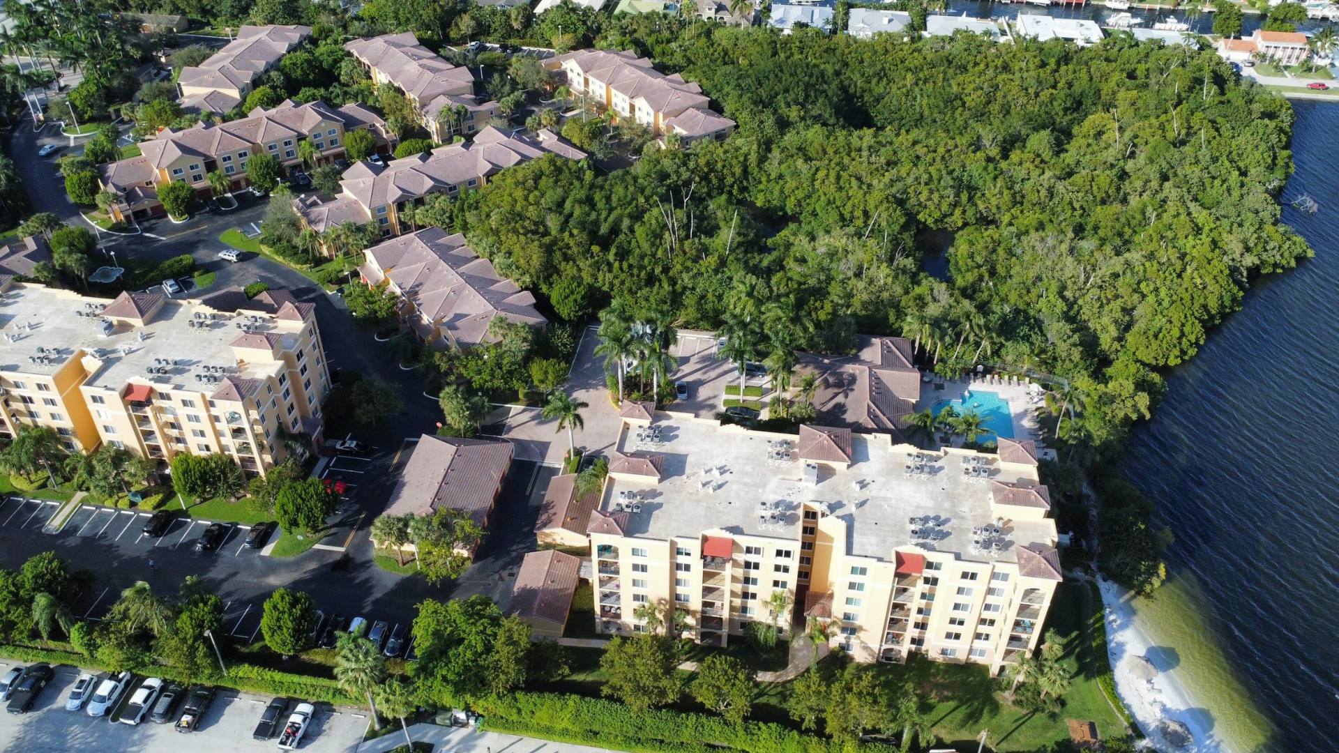 Mariners Cay Condo re-roofing aerial photos